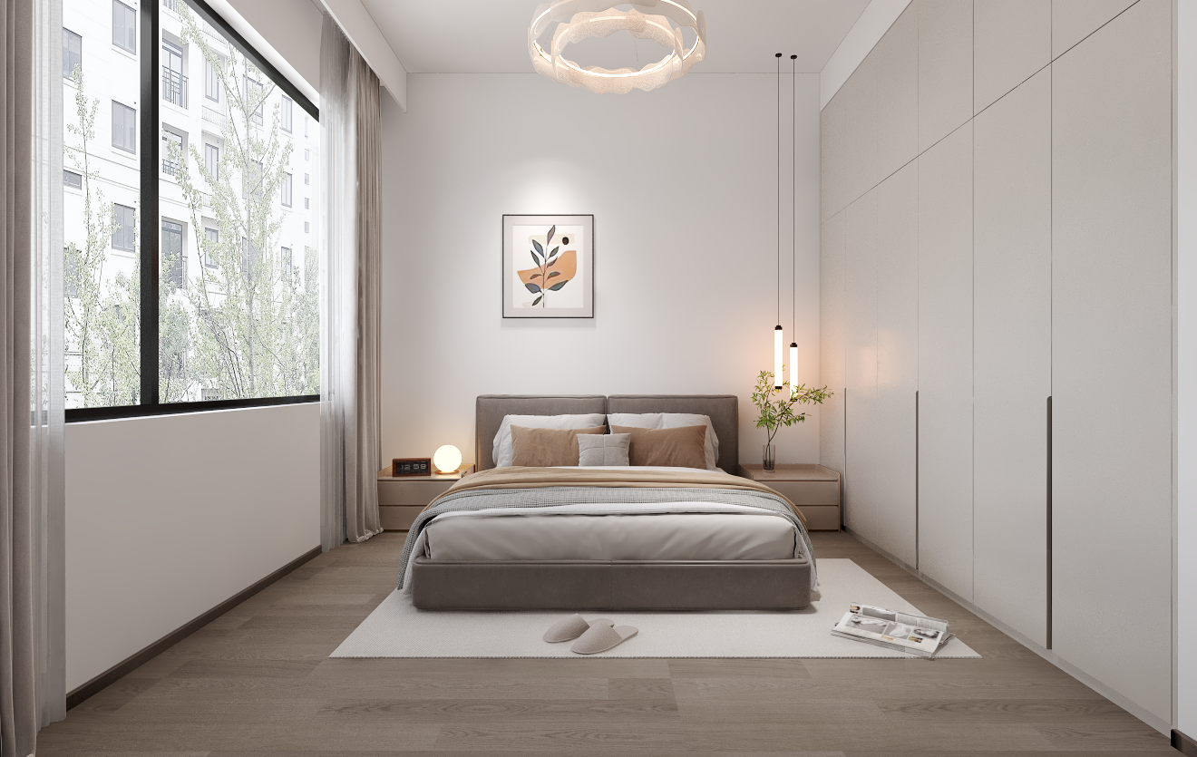 保利君悦湾285平新中式卧室装修效果图