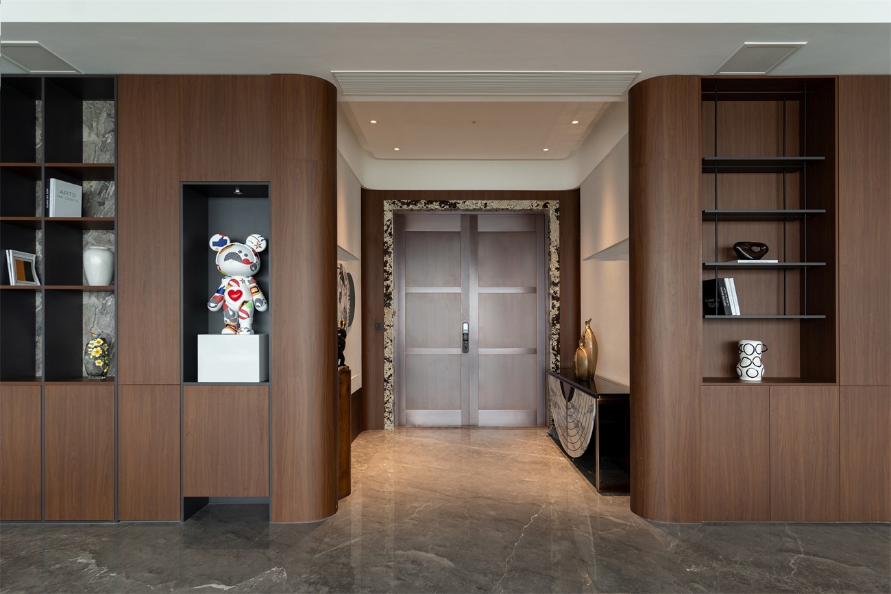 嘉和城依云湾800平现代轻奢入户装修完工实景图