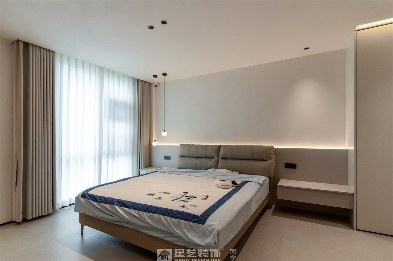 盛世江山300平中古风卧室装修完工实景图