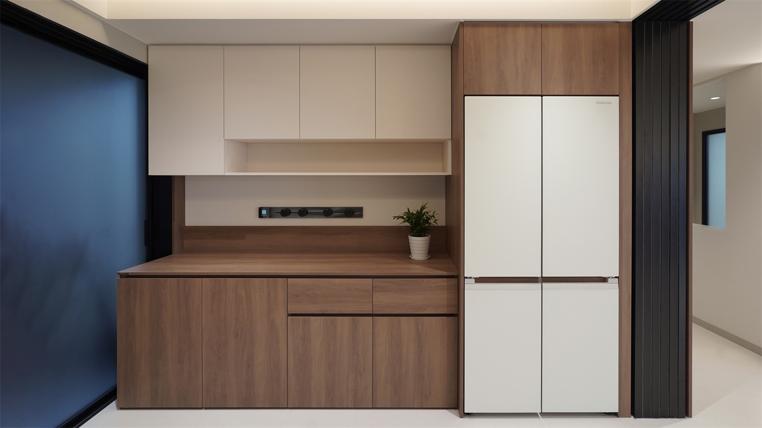 北投溪境119平中古风厨房装修完工实景图